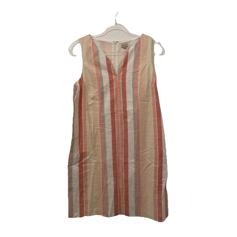 Cremeux Classics Small 100% Cotton Lined Dress Lagenlook Casual Easter